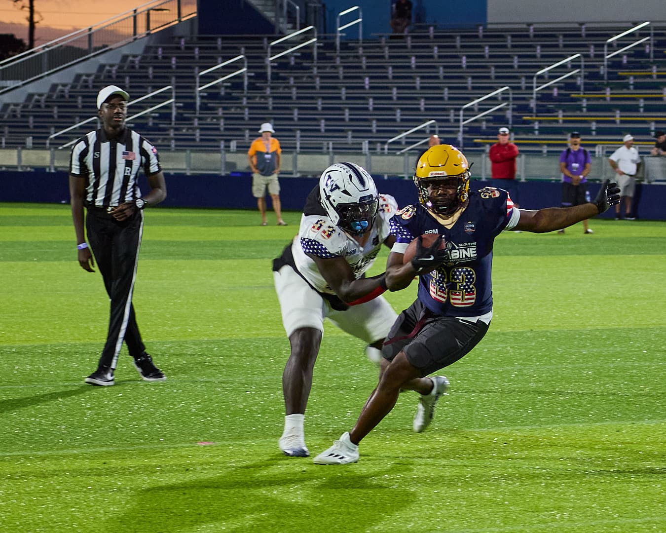 National Scouting Combine — athletes competing in front of scouts.